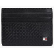 tommy hilfiger th emboss cc holder am0am14240-bds black