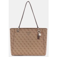 guess noelle ii tote τσαντα γυναικειο hwbg9672250-lgw sandybrown