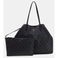 guess victtoria large 2 in 1 tote τσαντα γυναικειο hwesg951429-clo black
