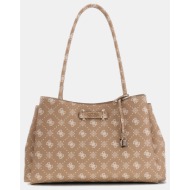 guess carrie logo grlfrnd carryall τσαντα γυναικειο hwgp9898220-bsg biege