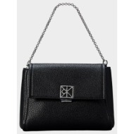 calvin klein jeans emblem hw pebble crossbody 20 lv04f3511g-ub1 black
