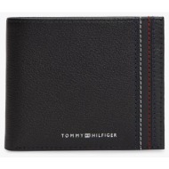 tommy hilfiger th central cc flap & coin am0am14229-bds black