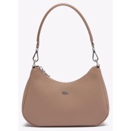 lacoste τσαντα shoulder bag 3nf4756dz-n81 sandybrown