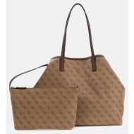 guess victtoria large 2 in 1 tote τσαντα γυναικειο hwesg951429-lgw sandybrown