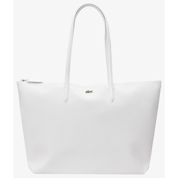 lacoste τσαντα shopping bag 3nf1888pk-001 white