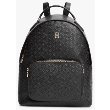 tommy hilfiger th daily backpack mono aw0aw18852-bds black