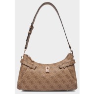 guess yesba shoulder bag τσαντα γυναικειο hwsg7833180-ltl sandybrown