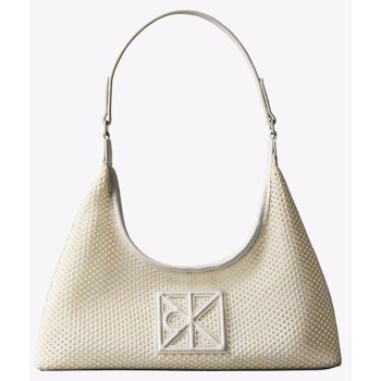 calvin klein jeans emblem mesh shoulder bag lv04f3381g-4lx