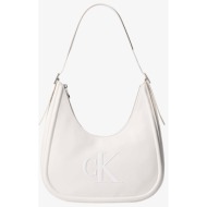 calvin klein jeans bold ck crescent bag lv04f3427g-4lx cream