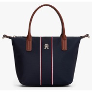 tommy hilfiger popette mini tote corp aw0aw17707-0gy darkblue