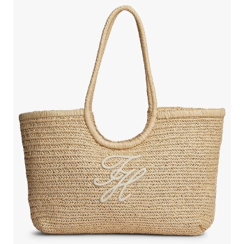 tommy hilfiger th elevated summer tote raffia