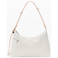 desigual bag_half logo leiri τσαντα γυναικειο 26saxpa7-1008 cream