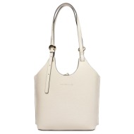 tommy hilfiger th modern mini tote aw0aw18617-aeo cream