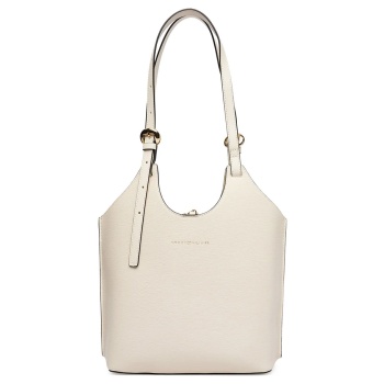 tommy hilfiger th modern mini tote aw0aw18617-aeo cream
