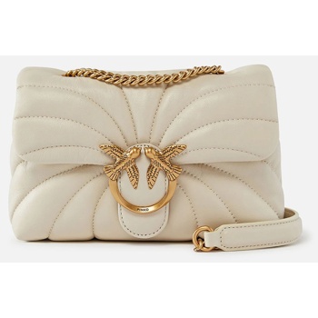 pinko love puff mini cl sheep nappa 100039a1ex-z14q cream