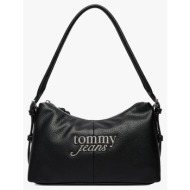 tommy jeans tjw bold shoulder bag aw0aw18468-bds black