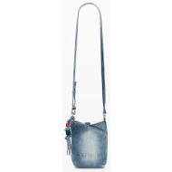 desigual mone_half logo denim πορτοφολι γυναικειο 26sayd03-5005 denimblue