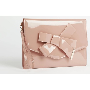 ted baker nikkey knot bow envelope pouch 283898-pl lightpink