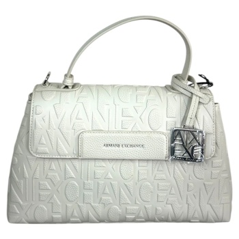 armani exchange top handle bag xw001223af15774-u6275 cream σε προσφορά