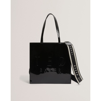 ted baker iconica webbing small icon bag 283616-black black