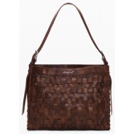 desigual bag_argon camel bu τσαντα γυναικειο 26saxpa0-6064 brown