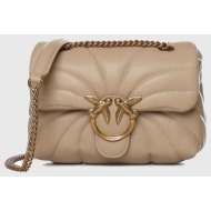 pinko love puff mini cl sheep nappa 100039a1ex-c50q biege