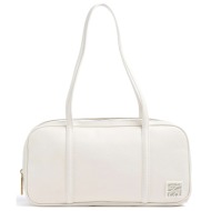 ted baker amylee double zip leather bowler bag 284067-ivory cream