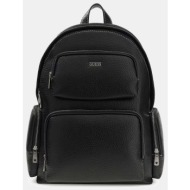 guess boston backpack τσαντα ανδρικο hmbogsp6211-bla black