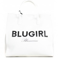 γυναικεία tote τσάντα μπεζ blugirl pa2001e0086-off white