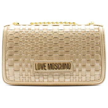 γυναικεία τσάντα ώμου χρυσή love moschino jc4239pp0gkm0-901 σε προσφορά