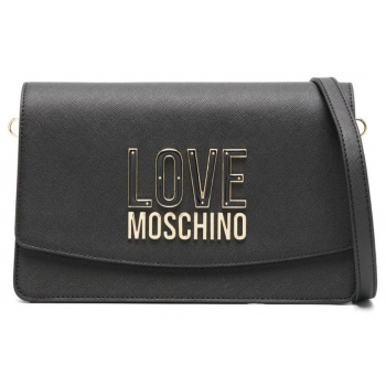 γυναικεία τσάντα ώμου μαύρη love moschino jc4209pp1ilq1-00a