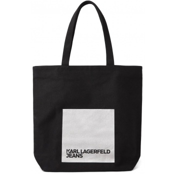 γυναικεία ns canvas shopper τσάντα μαύρη karl lagerfeld