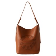 γυναικεία mayfair bucket τσάντα καφέ borbonese 923766-au2 a80
