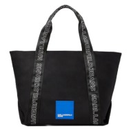 γυναικεία urban nylon tote τσάντα μαύρη karl lagerfeld jeans 235j3007-j101