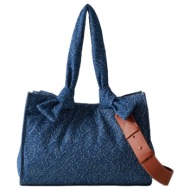 γυναικεία shop τσάντα μπλε borbonese 933495-av5 j41