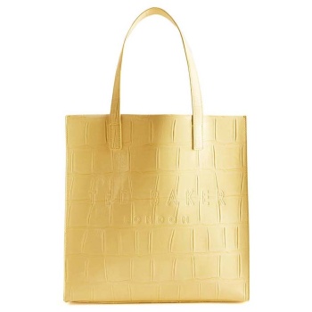 γυναικεία croccon τσάντα κίτρινη ted baker 253518-lt yellow