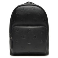 ανδρική monogram soft campus τσάντα πλάτης μαύρη calvin klein k50k512023-0gk