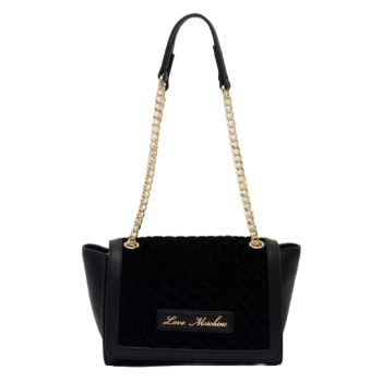 γυναικεία τσάντα ώμου μαύρη love moschino jc4131pp1llk1-00a