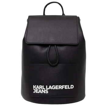 γυναικεία essential logo τσάντα πλάτης μαύρη karl lagerfeld