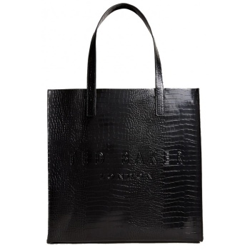 γυναικεία croccon τσάντα κροκό μαύρη ted baker 253518-black