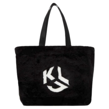 γυναικεία fur logo tote τσάντα μαύρη karl lagerfeld jeans σε προσφορά