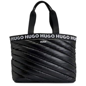 γυναικεία becky tote puffy τσάντα μαύρη hugo 50529280-001