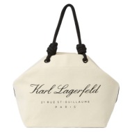 γυναικεία hotel karl tote τσάντα μπεζ karl lagerfeld a1w46012-106 natural