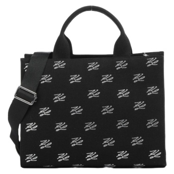 γυναικεία k/autograph square tote τσάντα μαύρη karl