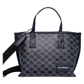 γυναικεία k/voyage tote τσάντα navy μπλε karl lagerfeld