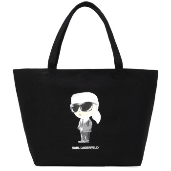 γυναικεία ikon aquarelle shopper τσάντα μαύρη karl