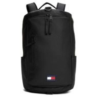 ανδρική τσάντα πλάτης μαύρη tommy jeans am0am13407-bds