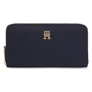 γυναικείο πορτοφόλι navy μπλε tommy hilfiger aw0aw15642-dw6