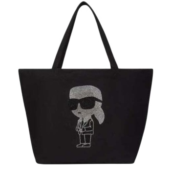 γυναικεία ikon rhinestone shopper τσάντα μαύρη karl σε προσφορά