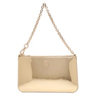 γυναικεία τσάντα-φάκελος χρυσή tommy hilfiger aw0aw18219-0hs